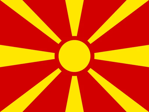 Flag of North Macedonia